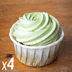 4 x Cupcake Matcha-Framboise
