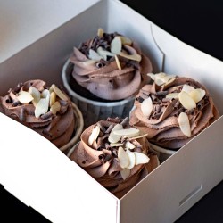 4 x Cupcake Poire-Cacao