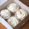 4 x Cupcakes Citron - Fleur d'oranger - Vanille