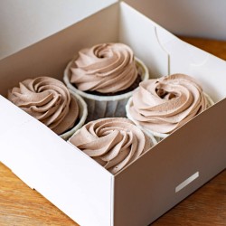4 x Cupcake Cacao-Framboise